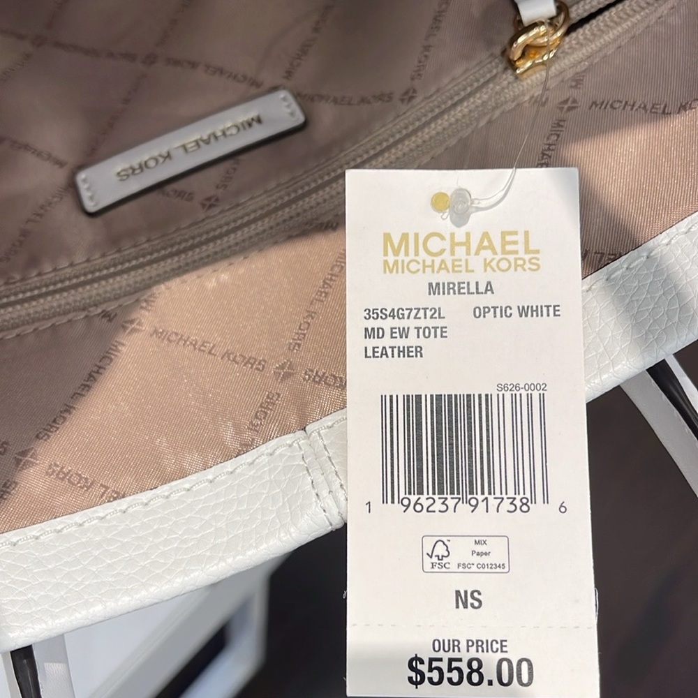 Michael Kors Mirella Medium East West Pebbled Leather Tote Shopper Bag MK EW
NWT - Picture 11 of 16